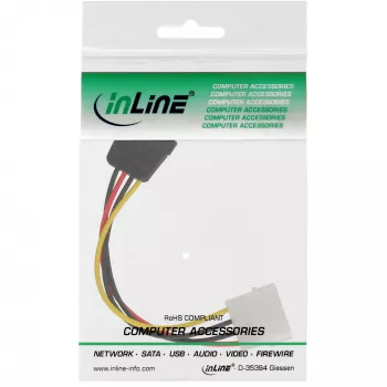 InLine SATA-virtakaapeli 1x 5,25 tuuman / SATA 0,15m