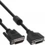 InLine DVI-D-kaapeli 24+1 M/F, Dual Link, 2 ferriittisydäntä, 2 m