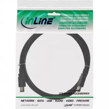 InLine FireWire 400 1394 -kaapeli 6-pin pistoke/pistoke 0,5 m