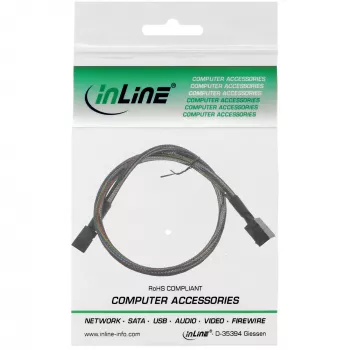 InLine Mini SAS HD -kaapeli SFF-8643 - SFF-8643 sidebandilla 1 m
