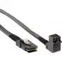 InLine Mini SAS HD -kaapeli SFF-8643 kulmaliitin - SFF-8087 sidebandilla 1 m