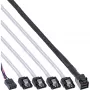 InLine Mini SAS HD -kaapeli SFF-8643 - 4x SATA + sideband 0,5 m