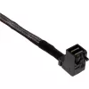 InLine Mini SAS HD -kaapeli, SFF-8643 kulmaliitin - 4x SFF-8482 + virta, 1 m