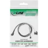 InLine Mini SAS HD -kaapeli SFF-8643 kulmaliitin - 4x SATA + sideband 0,5 m