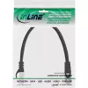 InLine patch-kaapeli SF/UTP Cat.5e musta 0,5 m