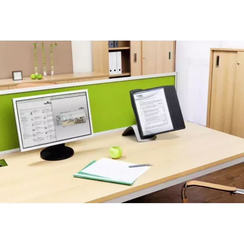 Durable Sherpa Style Table 10 asiakirjatelinekaruselli pöytäteline 10 A4-näyttöpaneeleille