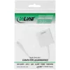 InLine Mini DisplayPort -uros / DVI-D 24+1 -adapteri naaras valkoinen, 0,15 m