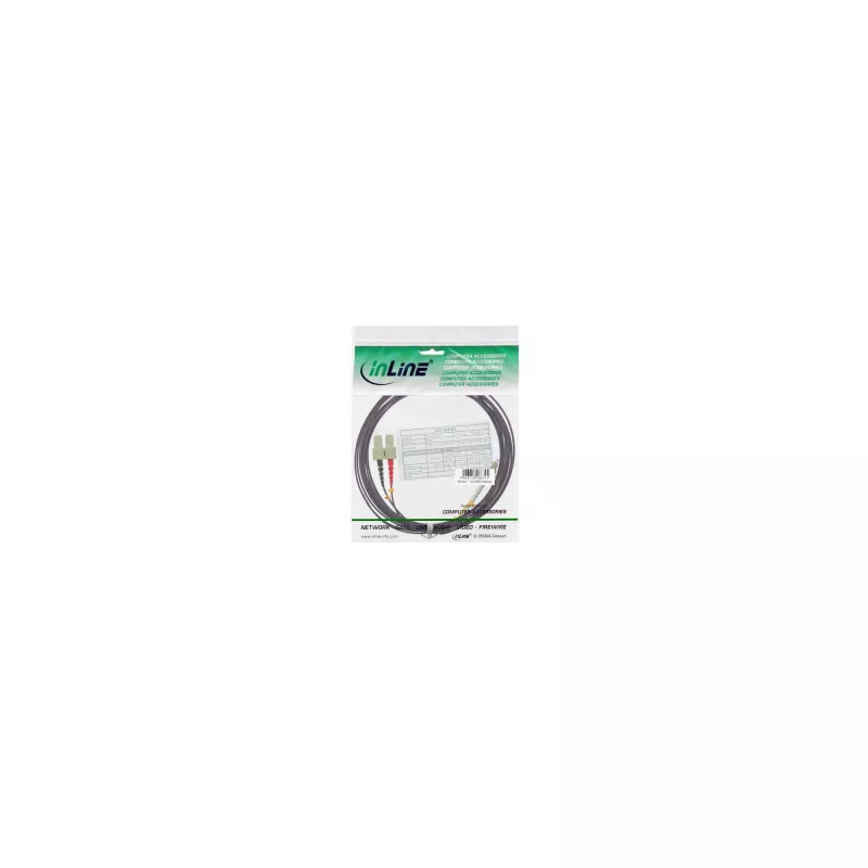 Kuitudupleksikaapeli InLine 88655P 15 m LC/SC 50/125µm OM4