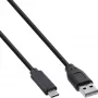 InLine USB 2.0 -kaapeli, USB-C-uros / USB-A-uros, musta, 3 m