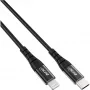 InLine USB-C Lightning -kaapeli, iPad, iPhone, iPod, musta/alumiini, 1 m MFi
