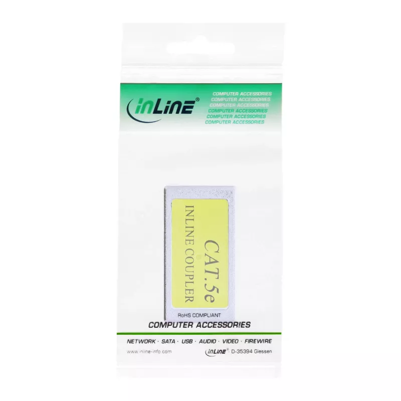 InLine Cat.5e crossover-adapteri suoraan crossover 2x RJ45 naaras suojattu