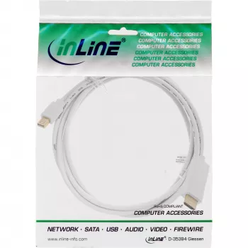 InLine Mini DisplayPort - HDMI 4K2K äänellä konverterikaapeli 4K2K 0,5 m