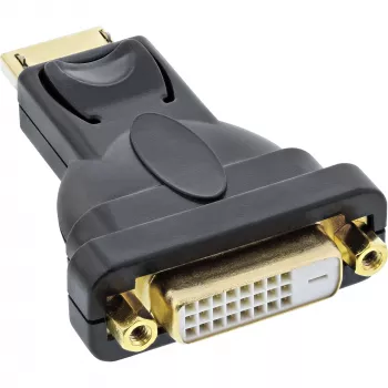 InLine DisplayPort-adapteri DisplayPort-uros - DVI-D 24+1 naaras musta