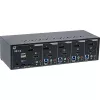 KVM-työpöytäkytkin InLine 62644I 4-porttinen kahden näytön DP+HDMI 4K USB 3.0 audio