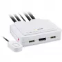 InLine KVM-kytkin, 2-porttinen, USB-C+DP - DisplayPort, 4K, audio, integr. kaapeli