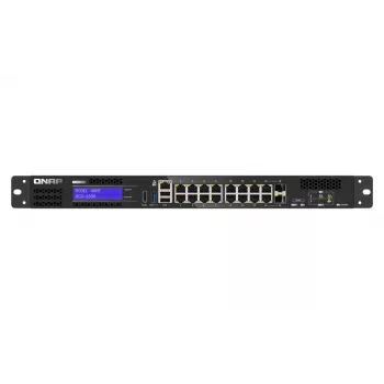QNAP QGD-1600 Managed Gigabit Ethernet (10/100/1000) 1U musta, harmaa