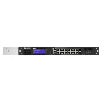 QNAP QGD-1600 Managed Gigabit Ethernet (10/100/1000) 1U musta, harmaa
