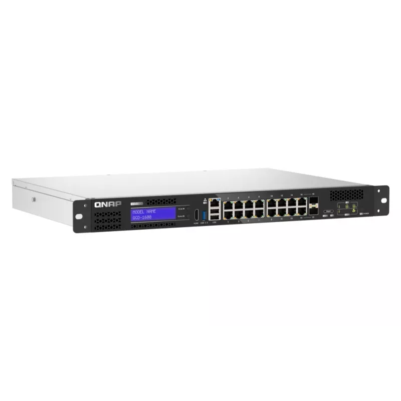 QNAP QGD-1600 Managed Gigabit Ethernet (10/100/1000) 1U musta, harmaa