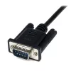 StarTech.com 1 m musta DB9 RS232 -sarjakaapeli nullmodem F/M