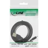 InLine Micro USB 2.0 -lattakaapeli USB A / Micro-B, musta/kulta, 0,3 m