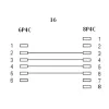 InLine modulaarikaapeli RJ45 8P4C / RJ11 6P4C uros/uros 3 m