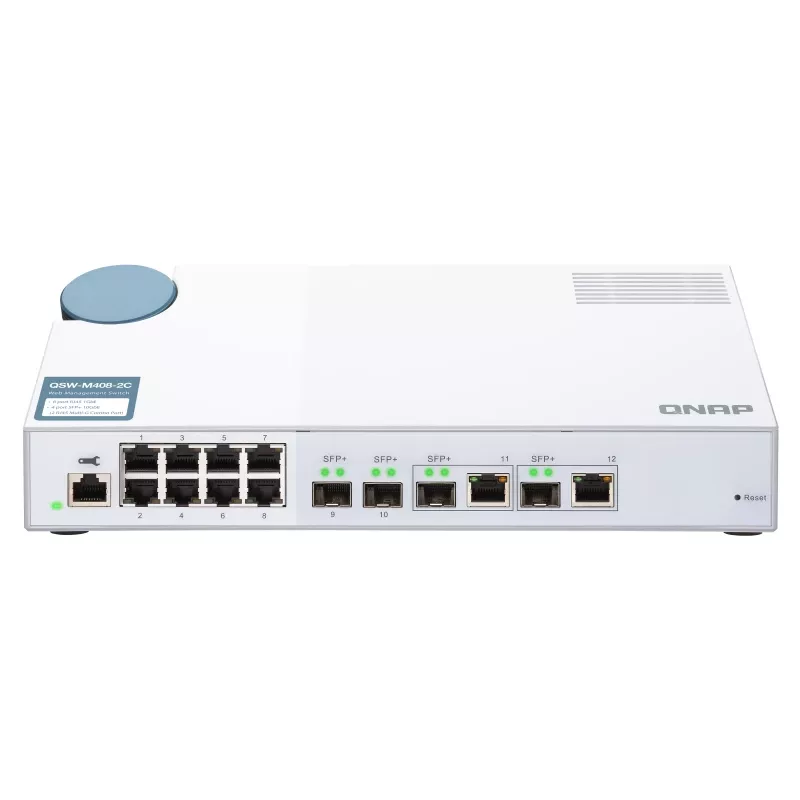 QNAP QSW-M408-2C Verkkokytkin Managed L2 10G Ethernet (100/1000/10000) valkoinen