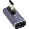 InLine USB4-sovitin, USB-C uros/naaras pystysuoraan oikealle/vasemmalle kulma