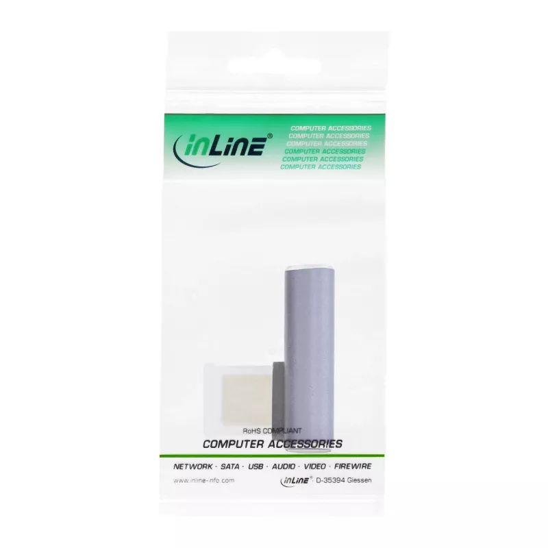 InLine USB4-sovitin, USB-C uros/naaras pystysuoraan oikealle/vasemmalle kulma
