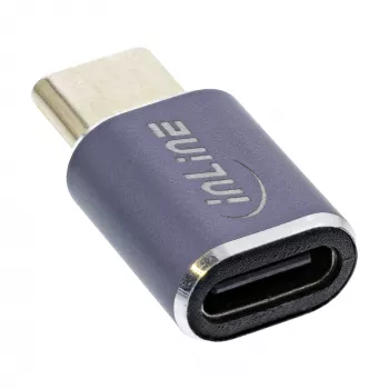 InLine USB4-sovitin USB-C uros/naaras alumiini harmaa 35900A