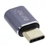 InLine USB4-sovitin USB-C uros/naaras alumiini harmaa 35900A