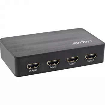 InLine HDMI-kytkin, 3 porttia, 4K2K@60Hz, HDCP 2.2