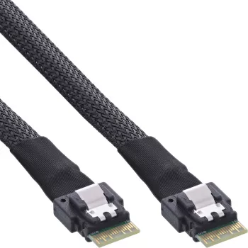 InLine ohut SAS-kaapeli, SFF-8654 - SFF-8654, 24 Gb/s, 0,5 m