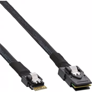 InLine ohut SAS-kaapeli, SFF-8654 - Mini SAS SFF-8087, 12 Gb/s, 0,5 m