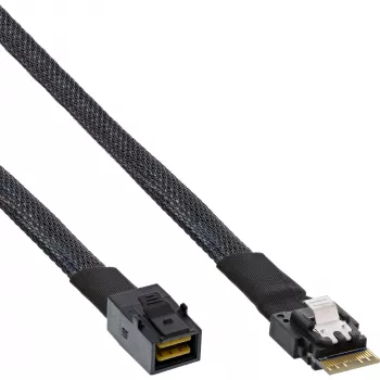 InLine ohut SAS-kaapeli, SFF-8654 - Mini SAS HD SFF-8643, 24 Gb/s, 0,5 m