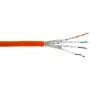 InLine asennuskaapeli Cat.7a PiMF 4x2x0.58 AWG23, 1200MHz, LSZH, 100m