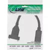 InLine DisplayPort uros - naaras laippakaapeli 0,2 m, musta