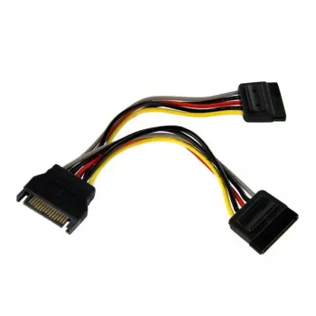 StarTech.com 15 cm SATA-virta Y-haarakaapeli - uros/naaras