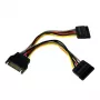 StarTech.com 15 cm SATA-virta Y-haarakaapeli - uros/naaras