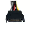 StarTech.com 15 cm SATA-virta Y-haarakaapeli - uros/naaras