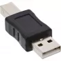 USB 2.0 -adapteri Type-A uros / Type-B uros InLine 33443A