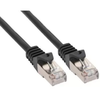 InLine 72500S kytkentäkaapeli, SF/UTP, Cat.5e, musta, 10 m