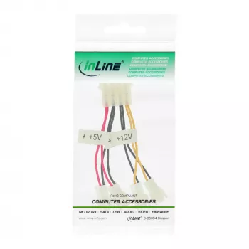 InLine tuuletin-adapterikaapeli 2x 12V ja 2x 5V 4 tuulettimelle 33005B