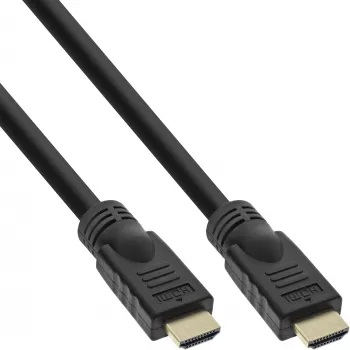 InLine HiD High Speed HDMI -kaapeli Ethernetillä, 4K2K, M/M, kullatut kontaktit, 5 m