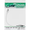 InLine patch-kaapeli, S/FTP (PiMf), Cat.8.1, 2000MHz, halogeeniton, valkoinen, 0,25m