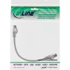 InLine patch-kaapeli, S/FTP (PiMf), Cat.8.1, 2000 MHz, halogeeniton, harmaa, 0,25 m