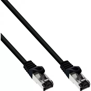 InLine patch-kaapeli S/FTP PiMF Cat.8.1 halogeeniton 2000MHz musta, 0,3m