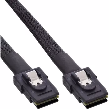InLine SAS-kaapeli sisäinen, Mini-SAS SFF-8087 Mini-SAS SFF-8087, sidebandilla, 1 m