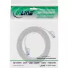 InLine litteä liitäntäkaapeli, U/FTP, Cat.6A, TPE halogeeniton, valkoinen, 0,5 m