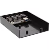 InLine 4-porttinen USB 3.0 -paneelikeskitin 3,5 tuuman levyasemapaikkaan, musta