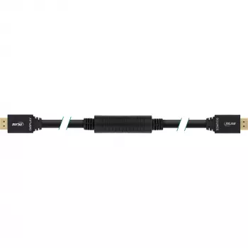 InLine High Speed HDMI -kaapeli Ethernetillä, aktiivinen, M/M, musta, kullatut kontaktit, 40 m